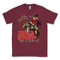 Burgundy giddy up jingle horse pick up your feet Classic Tee - MaliasSmallBusiness