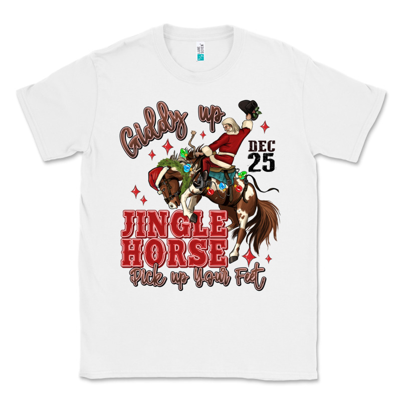 Giddy Up Jingle Horse Pick Up Your Feet Classic Tee by MaliasSmallBusiness | Teevron