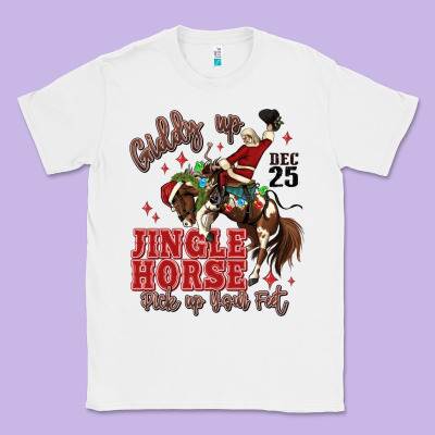 Giddy Up Jingle Horse Pick Up Your Feet Classic Tee Designed By Maliassmallbusiness