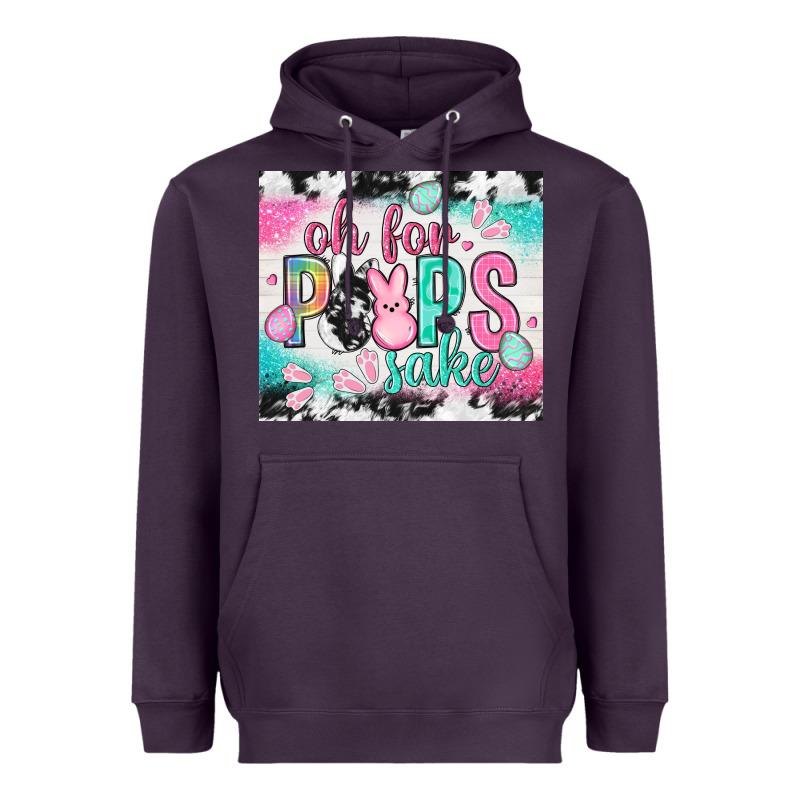 Oh For Peeps Sake With Cowhide Tumbler Easter Day Heavyweight Hoodie by HowdyJamesFarm | Teevron