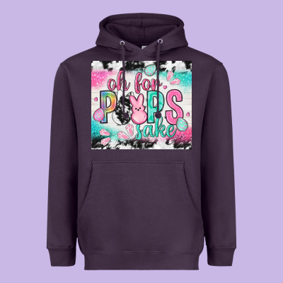 Oh For Peeps Sake With Cowhide Tumbler Easter Day Heavyweight Hoodie Designed By Howdyjamesfarm