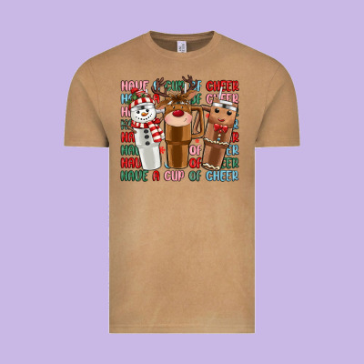 Have A Cup Of Cheer Vintage Tee Designed By Maliassmallbusiness