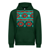 Forest Green native american aztec seamless pattern 4 Urban Hoodie - BundleAndBundleShop