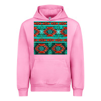 Fuchsia Pink native american aztec seamless pattern 4 Urban Hoodie - BundleAndBundleShop