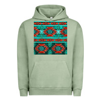 Pigment Oil Green native american aztec seamless pattern 4 Urban Hoodie - BundleAndBundleShop