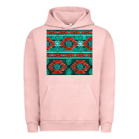 Pigment Salmon native american aztec seamless pattern 4 Urban Hoodie - BundleAndBundleShop