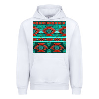 White native american aztec seamless pattern 4 Urban Hoodie - BundleAndBundleShop