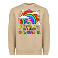Mushroom if being gay was a choice i'd be gayer lol Heavyweight Sweatshirt - LillyAllenDesigns