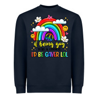 Navy if being gay was a choice i'd be gayer lol Heavyweight Sweatshirt - LillyAllenDesigns