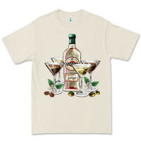 Bone martini glasses and martini bottle Premium Tee - AdoDesignShop