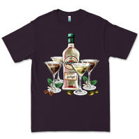 Plum martini glasses and martini bottle Premium Tee - AdoDesignShop