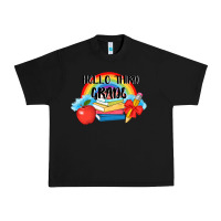 Black back to school hello third grade 3200x2400 Urban Heavy Tee - AdoDesignShop