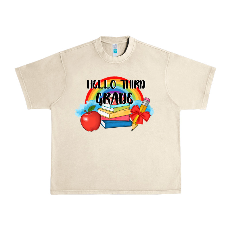 Back To School Hello Third Grade 3200x2400 Urban Heavy Tee by AdoDesignShop | Teevron