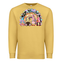 Antique Gold Easter Day rainbow gnomes Premium Sweatshirt - CowGirlArtShop