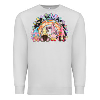 Dove Grey Easter Day rainbow gnomes Premium Sweatshirt - CowGirlArtShop