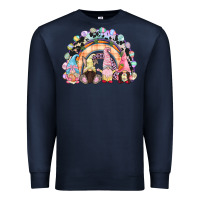 Navy Easter Day rainbow gnomes Premium Sweatshirt - CowGirlArtShop