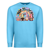 Ocean Blue Easter Day rainbow gnomes Premium Sweatshirt - CowGirlArtShop