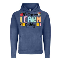 Vintage Denim y'all gonna learn today Vintage Hoodie - MaliasSmallBusiness