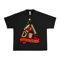 Black teacher tools christmas tree Urban Heavy Tee - MaliasSmallBusiness