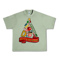Oil Green teacher tools christmas tree Urban Heavy Tee - MaliasSmallBusiness