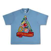 Pebble Blue teacher tools christmas tree Urban Heavy Tee - MaliasSmallBusiness