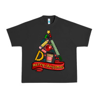 Pigment Black teacher tools christmas tree Urban Heavy Tee - MaliasSmallBusiness