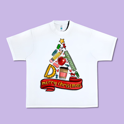 Teacher Tools Christmas Tree Urban Heavy Tee Designed By Maliassmallbusiness