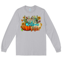 Moon Dust Welcome Fall Pumpkins Long Sleeve Tee - BundleAndBundleShop