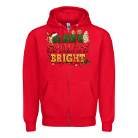 Red Baking spirits bright Zipper Hoodie - NancyCooperArtShop