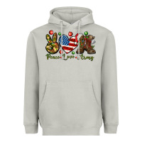 Moon Dust Peace Love Army Christmas 4th of july Heavyweight Hoodie - HowdyJamesFarm