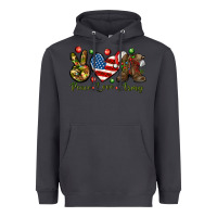 Smoke Peace Love Army Christmas 4th of july Heavyweight Hoodie - HowdyJamesFarm