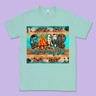 Camp More Worry Less Classic Tee Designed By Jahusdesignshop