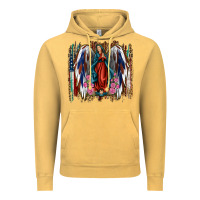 Vintage Mustard lady of guadalupe th of july Vintage Hoodie - Jasminsmagicworld