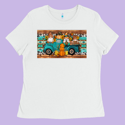 Fall Gnomes Truck Sippy Cup Ladies Tee Designed By Artiststas