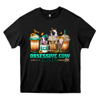 Black ocd obsessive cow disorder coffee cups Heavy Core Tee - Jasminsmagicworld