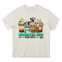 Cream ocd obsessive cow disorder coffee cups Heavy Core Tee - Jasminsmagicworld