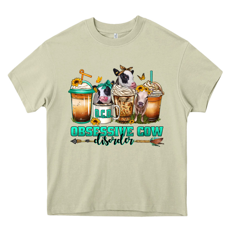 Ocd Obsessive Cow Disorder Coffee Cups Heavy Core Tee by Jasminsmagicworld | Teevron