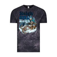 Cloud Black sleigh girl sleigh skeleton Vintage Tee - NancyCooperArtShop