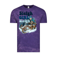 Cloud Purple sleigh girl sleigh skeleton Vintage Tee - NancyCooperArtShop