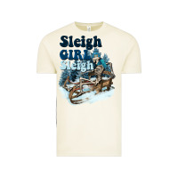 Vintage Arctic sleigh girl sleigh skeleton Vintage Tee - NancyCooperArtShop