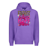 Purple Fight believe hope survive Cancer Awareness Premium Hoodie - HowdyJamesFarm