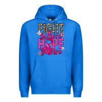 True Royal Fight believe hope survive Cancer Awareness Premium Hoodie - HowdyJamesFarm