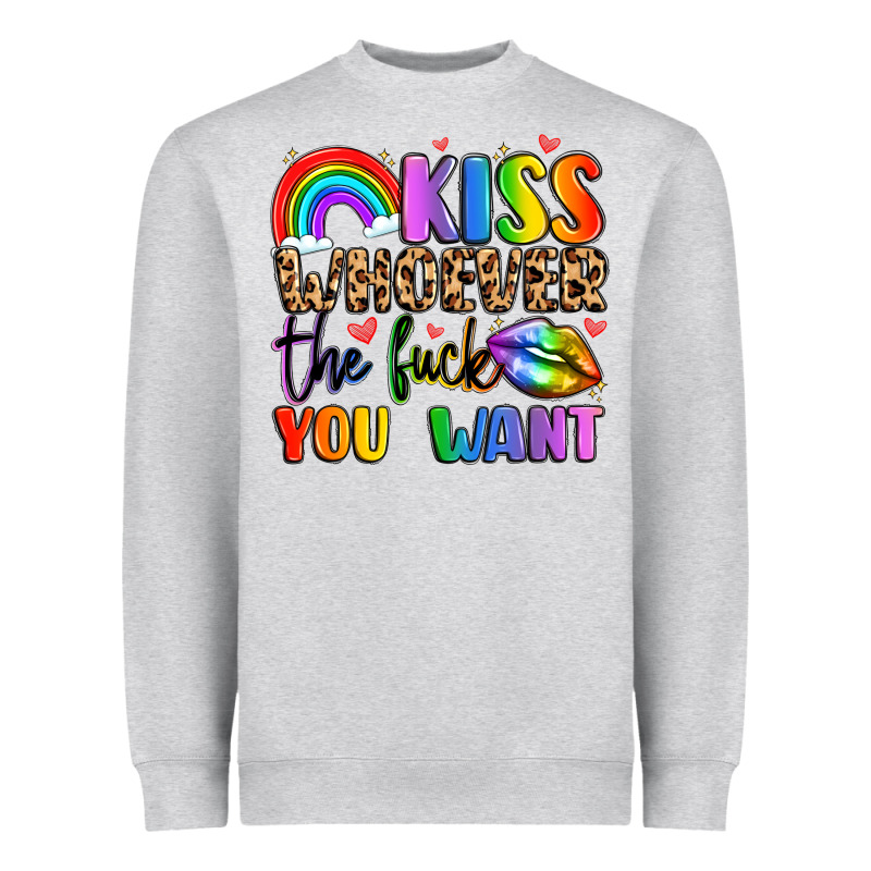 Kiss Whoever The Fuck You Want Heavyweight Sweatshirt by LillyAllenDesigns | Teevron