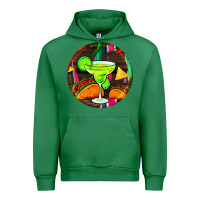 Emerald hispanic heritage month round earrings 2 Urban Hoodie - BundleAndBundleShop