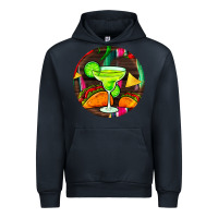 Navy hispanic heritage month round earrings 2 Urban Hoodie - BundleAndBundleShop