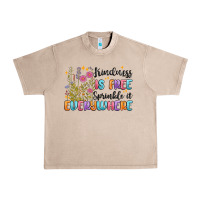 French Oak kindness is free sprinkle it everywhere Urban Heavy Tee - MaliasSmallBusiness