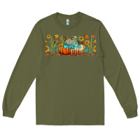 Army Green welcome fall Long Sleeve Tee - BundleAndBundleShop