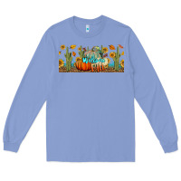 Colony Blue welcome fall Long Sleeve Tee - BundleAndBundleShop
