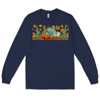 Navy welcome fall Long Sleeve Tee - BundleAndBundleShop