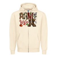 Sandshell Christmas Army wife Zipper Hoodie - NancyCooperArtShop